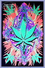 Load image into Gallery viewer, Posters Flaming Leaf - Black Light Poster 100921
