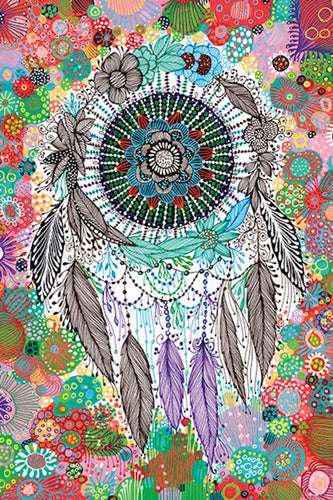 Posters Flower Vibe Dreamcatcher - Poster 103309