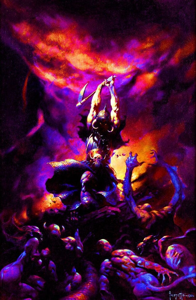 Posters Frank Frazetta - Death Dealer - Black Light Poster 102886