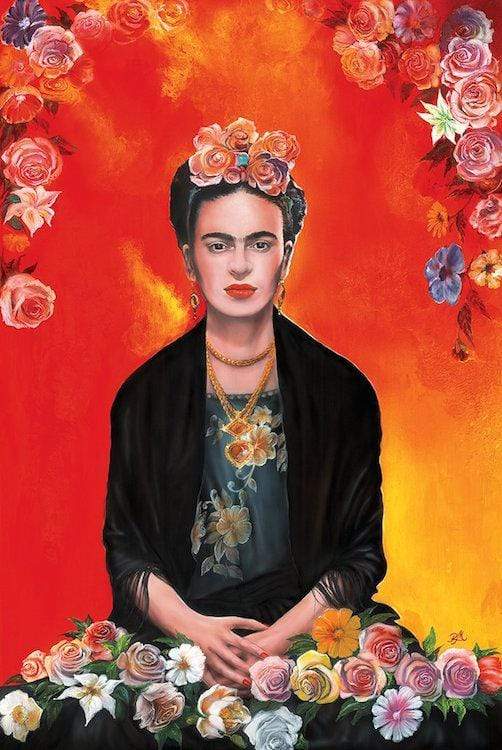 Posters Frida Kahlo - Floral Meditation - Poster 101930