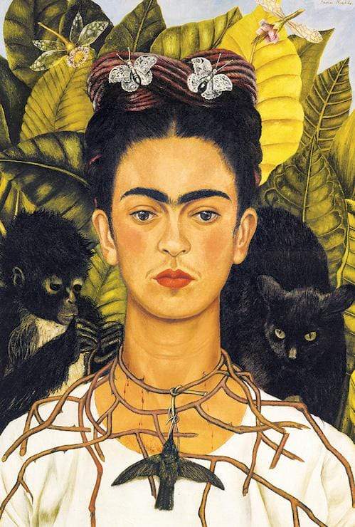 Posters Frida Kahlo - Self-Portrait with Animals - Poster 101932