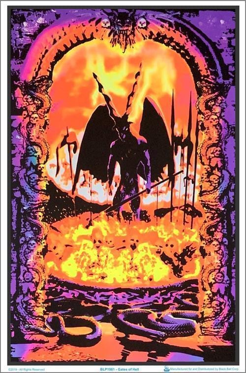 Posters Gates of Hell - Black Light Poster 100154