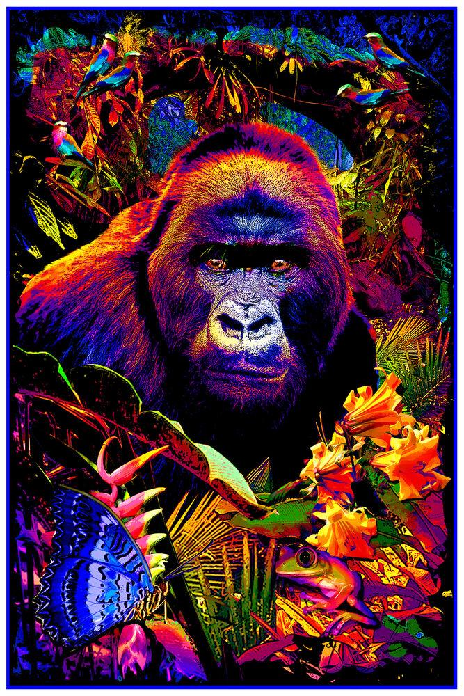 Posters Gorilla Encounter - Black Light Poster 100965