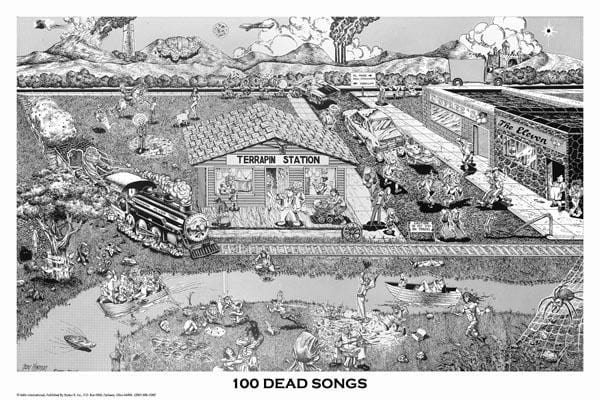 Posters Grateful Dead - 100 Dead Songs - Poster po-231