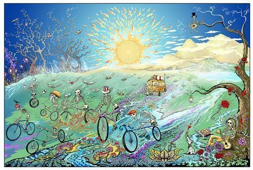 Posters Grateful Dead - Skeletons on Bicycles - Poster 100221