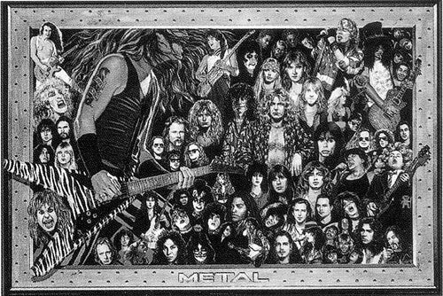 Posters Heavy Metal Collage - Poster 101099