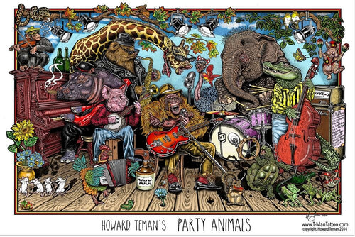 Posters Howard Teman - Party Animals - Poster 102952