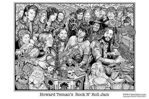 Posters Howard Teman - Rock and Roll Jam - Poster 101122