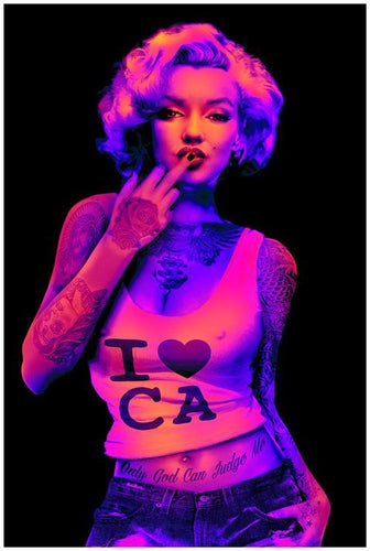 Posters I Love CA Marilyn Monroe - Black Light Poster 100310