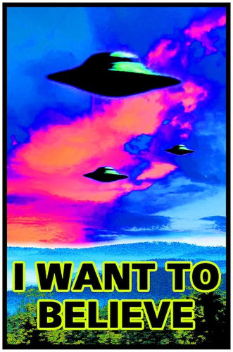 Posters I Want to Believe - Black Light Poster 100336