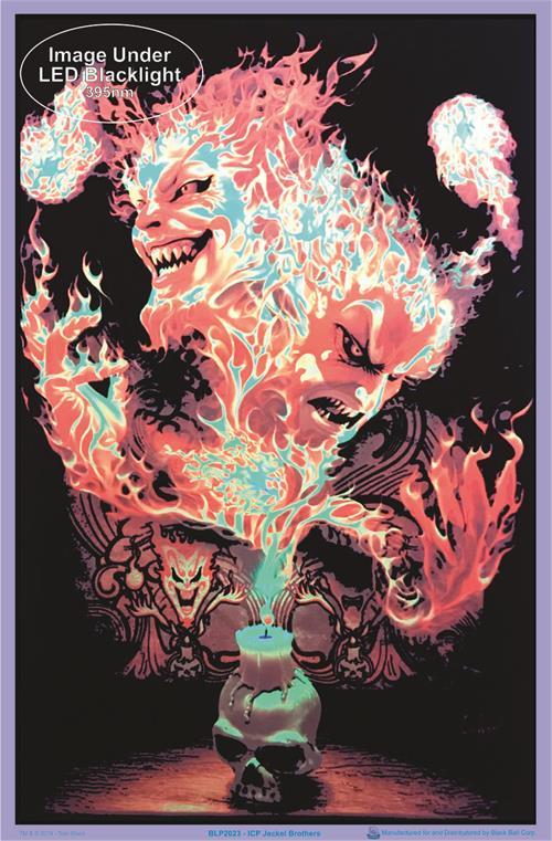 Vintage UV Blacklight Silkscreen hotsell poster ICP