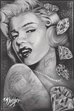Posters James Danger Harvey - Marilyn Monroe Diamonds - Poster 102976