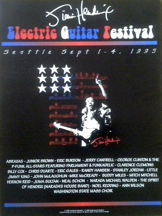 Jimi Hendrix - Seattle Electric Guitar Festival - Concert Poster