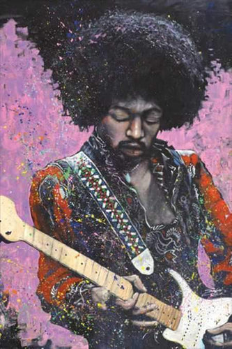 Posters Jimi Hendrix - Stephen Fishwick Painting - Poster 100216