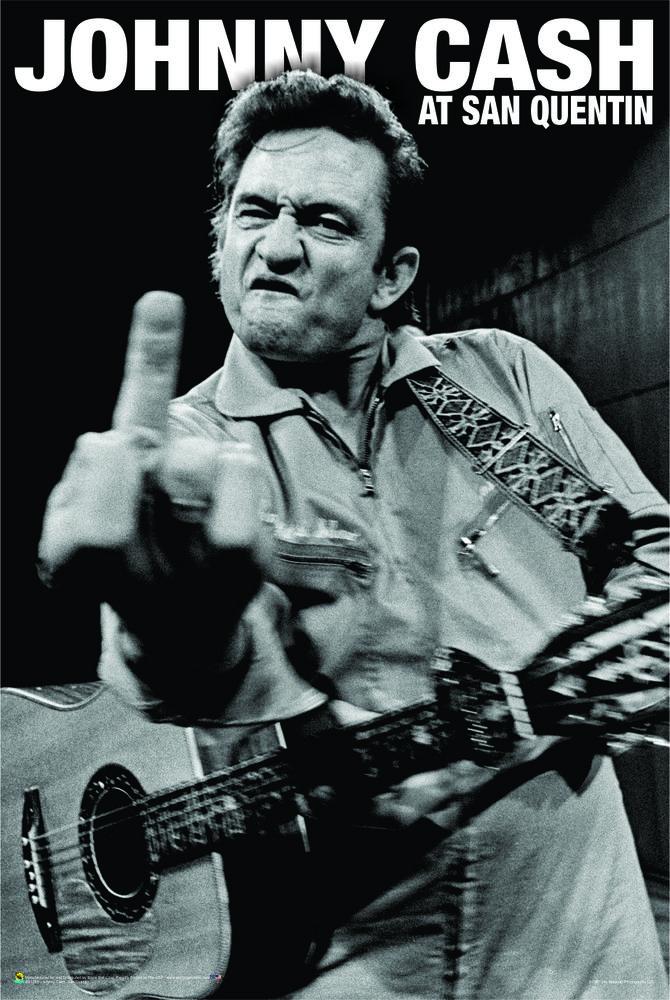 Posters Johnny Cash - Finger - Poster 100832