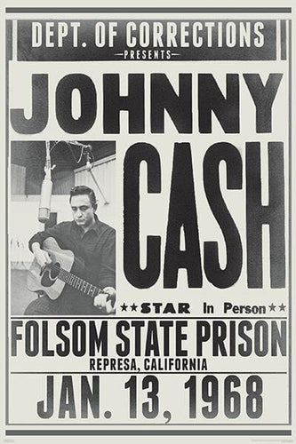 Posters Johnny Cash - Folsom State - Poster 100830