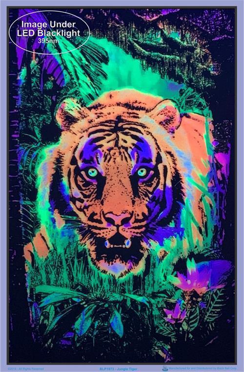 Posters Jungle Tiger - Black Light Poster 100157