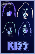 Load image into Gallery viewer, Posters KISS - Four Faces - Black Light Poster 102266
