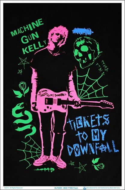 Posters Machine Gun Kelly - Ticket to My Downfall - Black Light Poster 100925