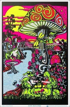 Posters Magic Mushroom - Black Light Poster 102126