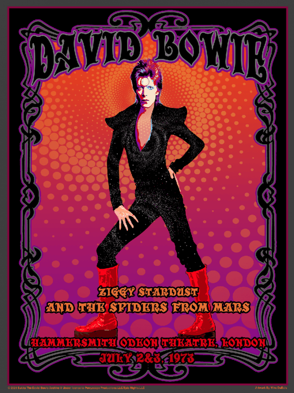 DAVID BOWIE ポスタージギースターダスト