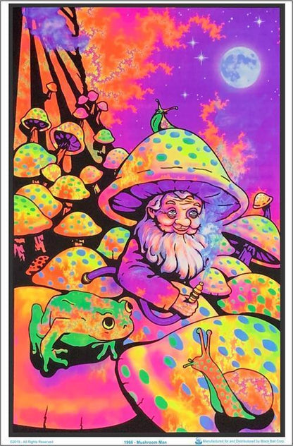Posters Mushroom Man - Black Light Poster 007718