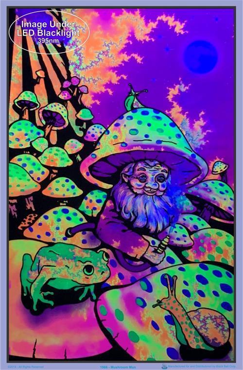 Posters Mushroom Man - Black Light Poster 007718
