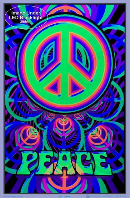Posters Peace - Black Light Poster 000618