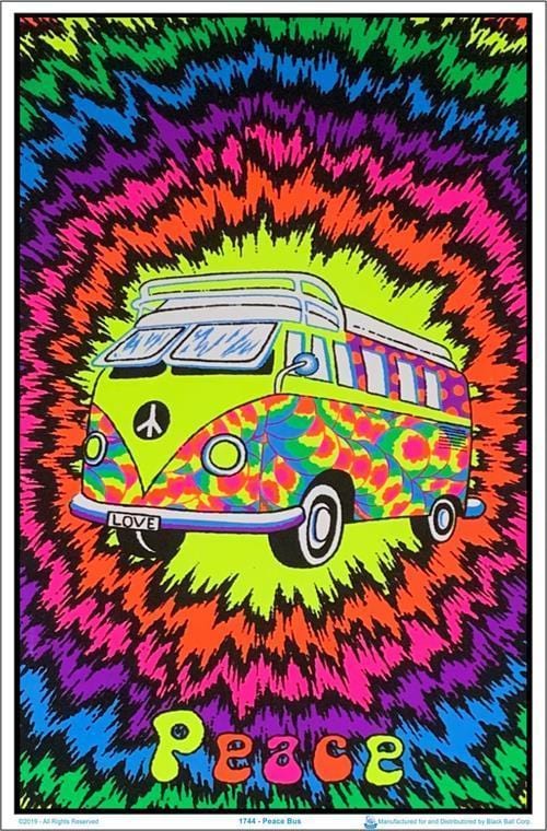 Posters Peace Bus - Black Light Poster 100088