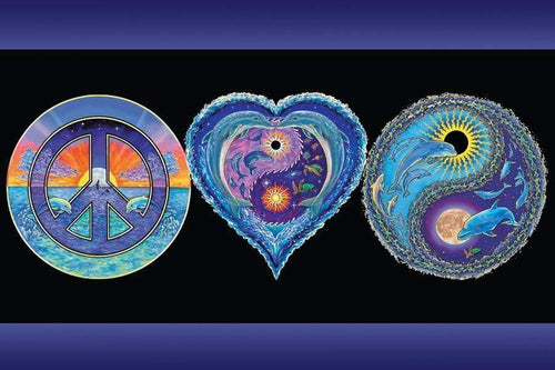 Posters Peace, Love and Happiness - Black Light Poster 010951