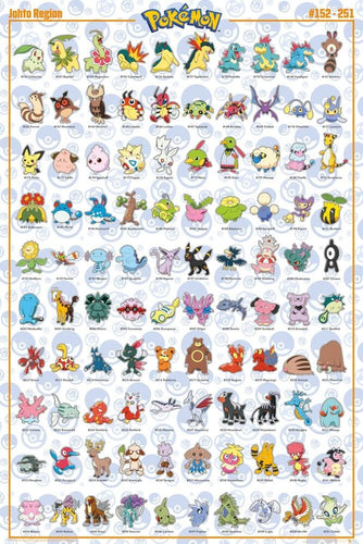 Posters Pokemon - Johto - Poster 102371