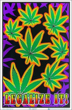 Load image into Gallery viewer, Posters Pot Leaf Legalize It - Black Light Poster 003938
