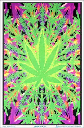 Posters Psychedelic Heady Leaf - Black Light Poster 100049