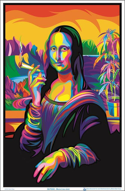 Posters Psychedelic Mona Lisa - Black Light Poster 100297