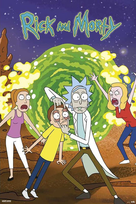 Poster Rick Morty Ship Wall Art, Gifts Merchandise, Rick And Morty Decoy  Family