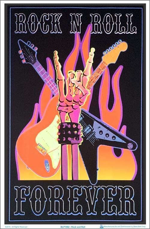 Posters Rock and Roll Forever - Black Light Poster 100153