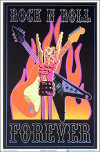 Load image into Gallery viewer, Posters Rock and Roll Forever - Black Light Poster 100153
