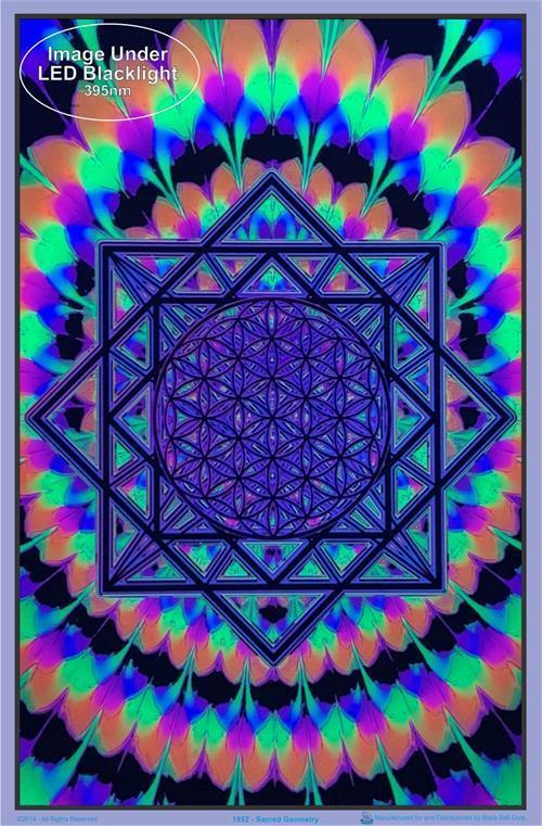Posters Sacred Geometry - Black Light Poster 012303