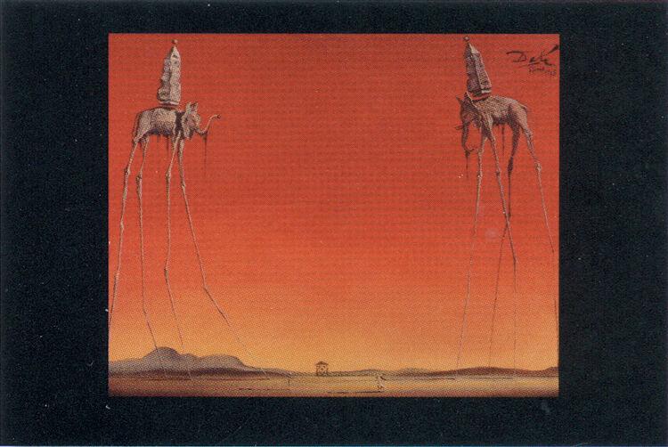Posters Salvador Dali - Les Elephants - Poster 101212