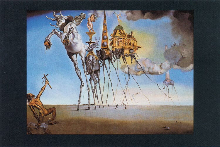 Posters Salvador Dali - The Temptation of St. Anthony - Poster 102817