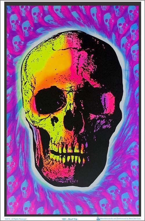 Posters Skull Trip - Black Light Poster 000614