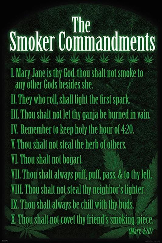 Posters Smoker Commandments - Poster 101393