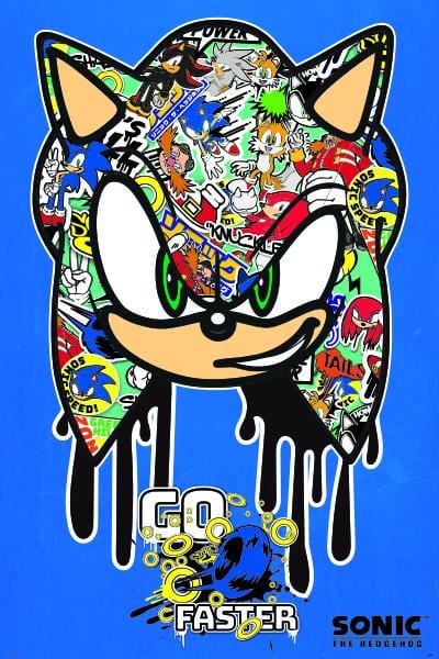 Posters Sonic The Hedgehog - Go Faster Graffiti - Poster 101042