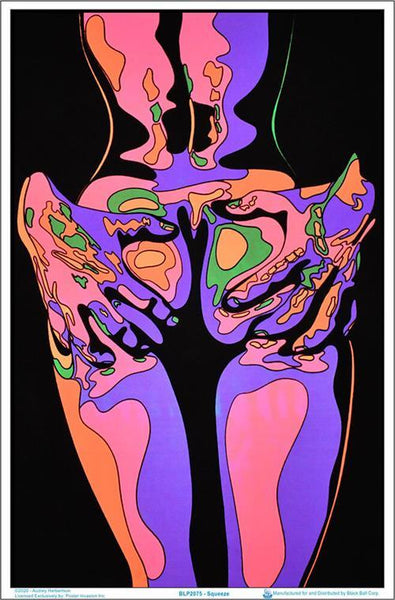 Squeeze - Black Light Poster