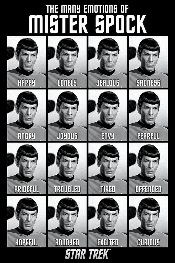 Posters Star Trek - Spock Many Emotions - Poster 101163