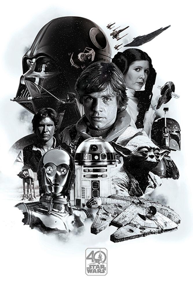 Posters Star Wars - 40th Anniversary Montage - Poster 101171