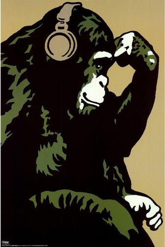 Posters Steez - Monkey Thinker - Poster 101228
