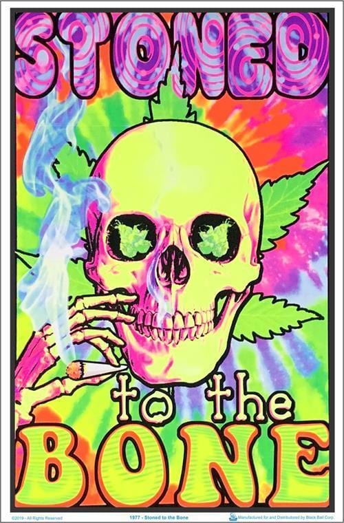Posters Stoned to the Bone - Black Light Poster 007719