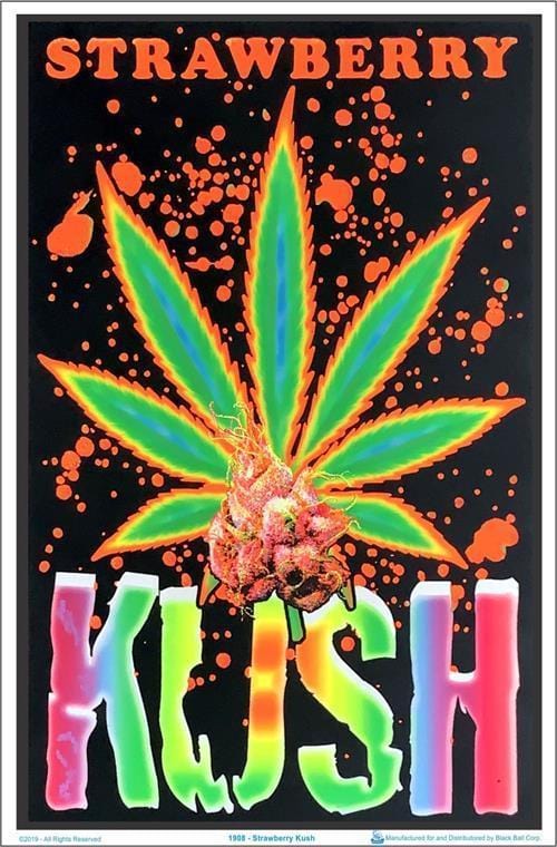 Posters Strawberry Kush - Black Light Poster 100171