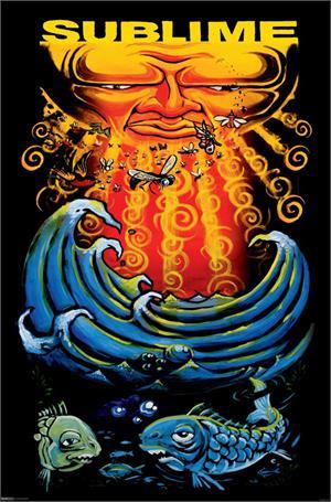 Posters Sublime - Sun and Fish - Poster 008195